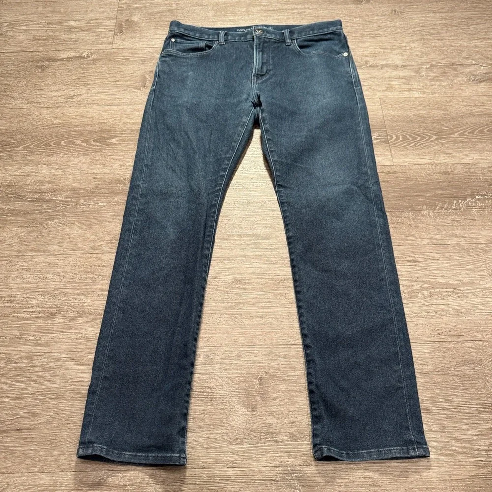 Banana Republic Jeans Mens 32 Blue Denim The Traveler Slim Cotton 32x29 Casual‎